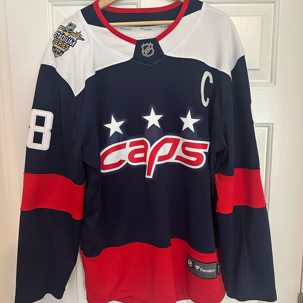 Alexander Ovechkin 2018 Stadium Series Washington Capitals Hockey Jersey